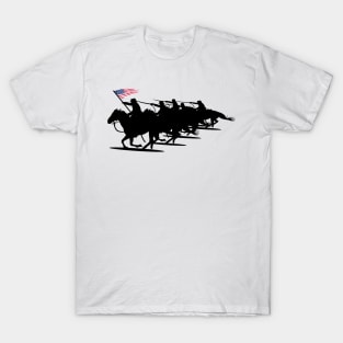 Cavalry Charge - Black Silhouette T-Shirt